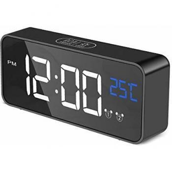 Aitsite Temperatur-LED-Wecker für den Tisch – 12/24H Anzeige