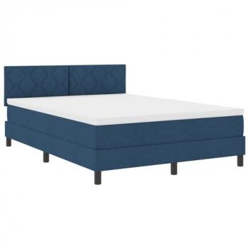 Lit moderne avec matelas et éclairage LED bleu 140x200 cm