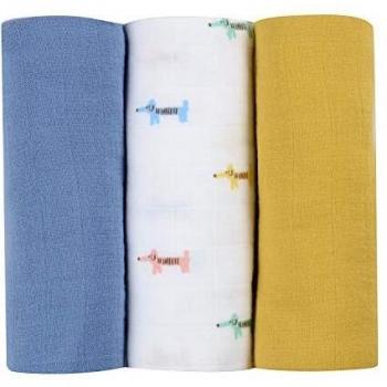 Ensemble de 3 langes Béaba en coton bio Teckel