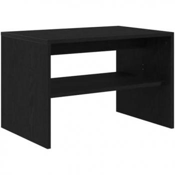 Stanza TV Rovere Nero 60x40x40 cm, Mobile in Legno Multistrato