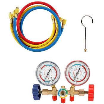 Refrigerant Service Manifold Gauge Set for R12 R22 R404A R134A