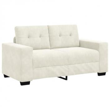 Terciopelo Crema Double Seat Sofa – Vidaxl
