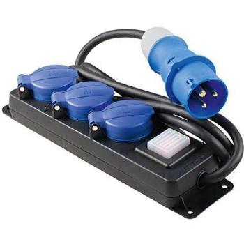 Ciabatta elettrica 3 poli con cavo 1,5 m AS Schwabe
