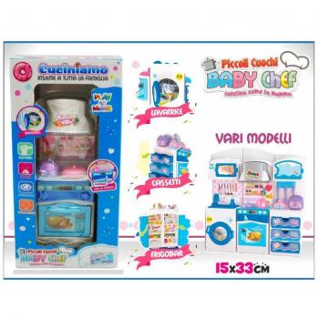 Mini Cocina Interactiva Traesio – Lavadora y Cajones Incluidos