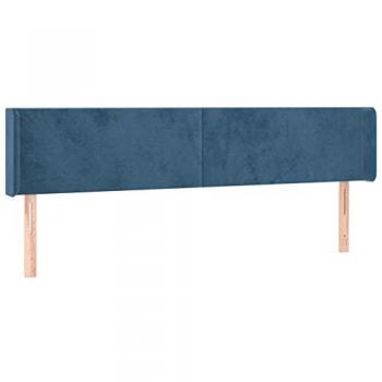 VidaXL Kopfteil mit Ohren Samt 163x16x78/88 cm