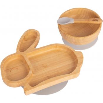 Bamboo Rabbit Suction Dinner Set for Children