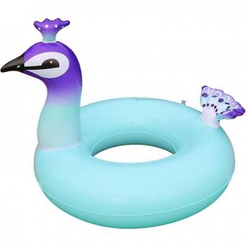 Bouée de plage paon 90cm pour adultes
