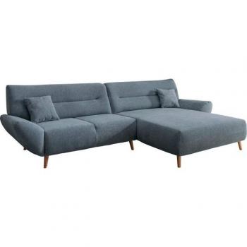 Ecksofa INOSIGN “Drago” – elegant und zeitlos, Holzfuß, L‑Form