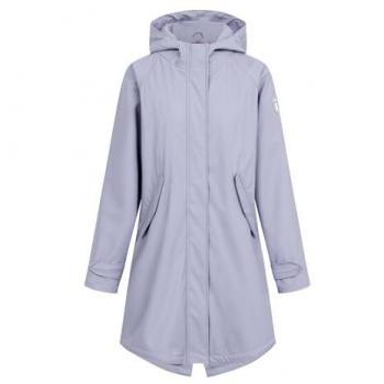 Regenjacke DERBE Traveby Friese Plain für Damen, lila