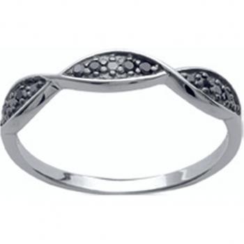 Silber-Romy Ehering schwarz – Rhodiniert, 3 mm, 50 g