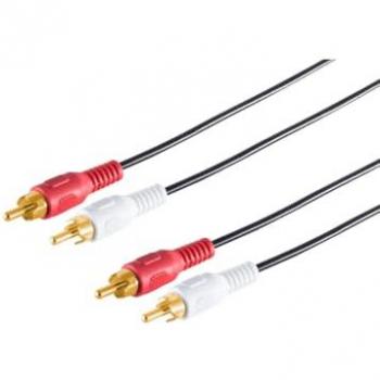 Cavo Audio Shiverpeaks 50 cm – Placcato Oro, 2×2 RCA, S/CONN