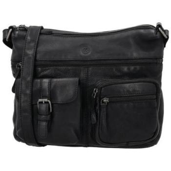 Crossbody Paintrock Tote – Black (Hide & Stitches)