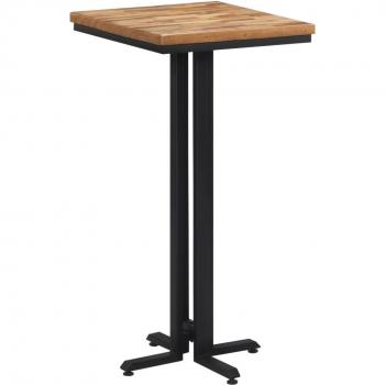 Tavolino da Bar 55x55x110 cm Teak Massello di Recupero Vidaxl Marrone