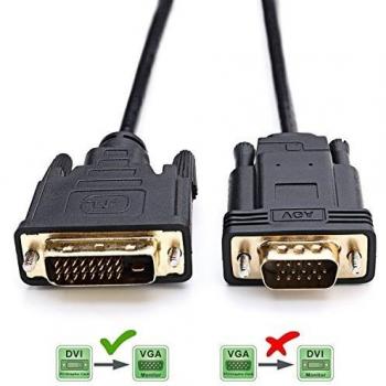 Adattatore DVI-D maschio a VGA maschio 2 m