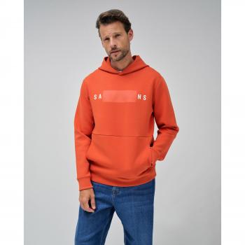 Vivid Flame Men's Hoodie, Orange, 21008649