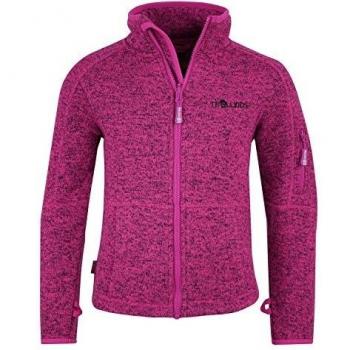 Chaqueta de Polar para Niños de Trollkids, Jondalen, Color Dunkelrosa, Talla 10 años