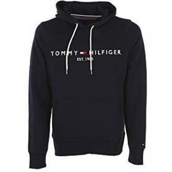 Tommy Hilfiger Jeans Mens Hoodie In Navy Cotton