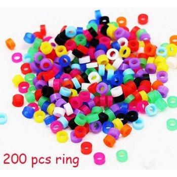 3 mm Vogelbeinschutz‑Set 200 Stück – für Papageien, Finken & Kanarienvögel