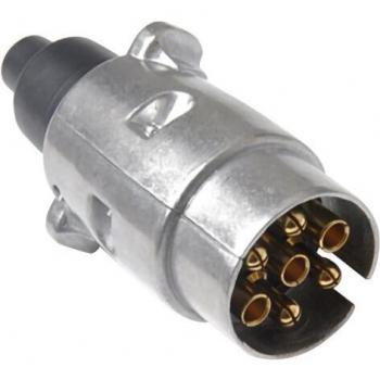 Enchufe Impermeable UE 7P 12V – Conector de Aluminio