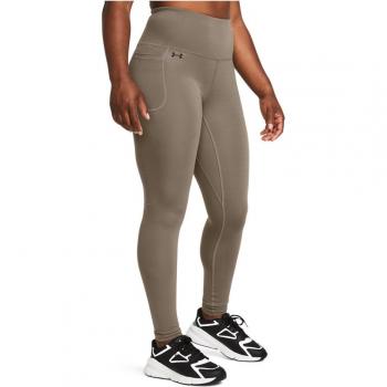 Under Armour Women's Full Length Motion Leggings Taupe Dusk/Black L