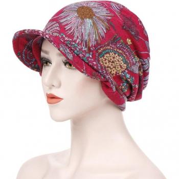 Helisopus Large Brim Cotton Hat for Muslim Women