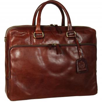 Brown Leather Briefcase 40cm