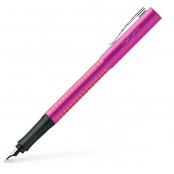 Faber-Castell Füller Grip 2010, EF Feder, Rosa/Orange
