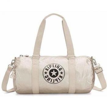 Kipling ONALO, Bolsa deportiva para mujer, Plateado (CLOUD METAL C), Única