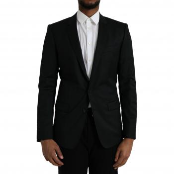 Dolce & Gabbana Slim Fit Black Wool Blazer for Men