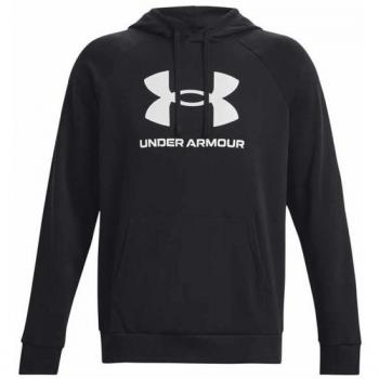 T-shirt à capuche homme Under Armour Rival Fleece – Couleur noir, design logo