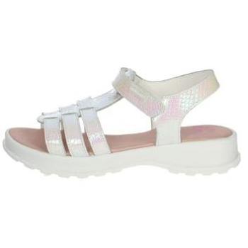Sandalia Pablosky para niña, cierre velcro y color blanco