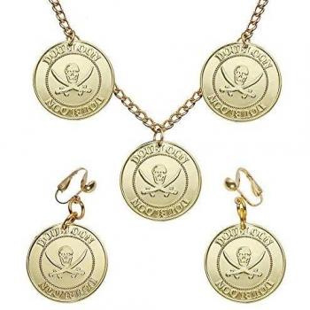 Set di Collana e Orecchini da Pirata