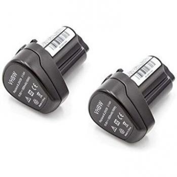 Vhbw 2x Batteries Li-Ion 1500mAh (10.8V) pour outils Metabo