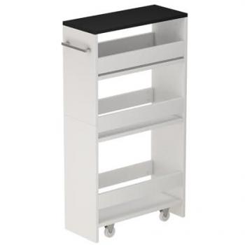 Vicco, Weinregal, Rollregal Rivo, Weiss/Anthrazit, 20 x 84,4 cm