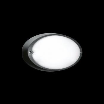 Plafoniera Lombardo Ovale Airy E27 60W Nero