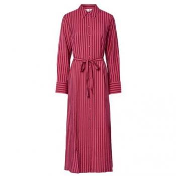Yaskaya Camicia Abito Rosso Vellutato