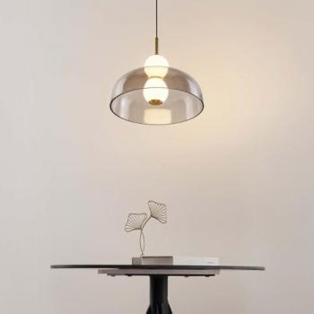 Kosilum Suspension Cloche Ouverte Verre LED Intégrée 30 cm – Santo