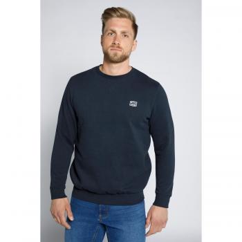 Felpa con stampa STHUGE, uomo, blu, 4XL, Cotone/Poliestere, scollo a girocollo