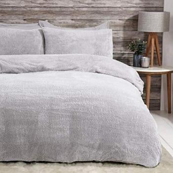 Sleepdown Thermal Fleece Duvet & Quilt Ensemble – Grey, Super King Size