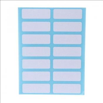 12 Vel Witte Zelfklevende Labels Lege Stickers voor Creatieve Projecten