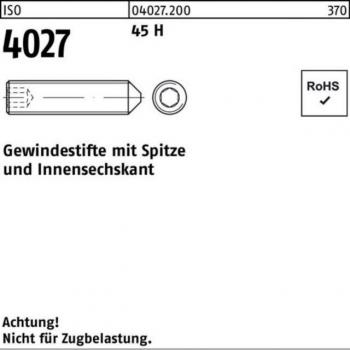 Gewindestift mit Spitze M4x0,7x16mm