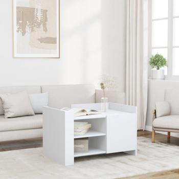 Vidaxl 80x50x50 cm White Coffee Table Made of Engineered Wood
