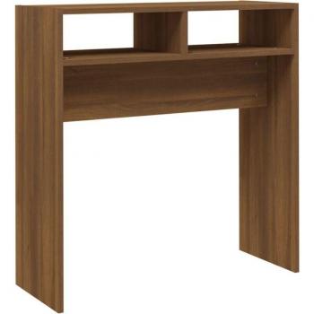 Mesa Consola con Estantes 78x30x80 cm Madera Contrachapada