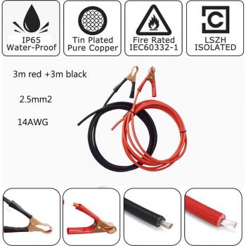 Câble de rallonge photovoltaïque 3M 14AWG (2,5 mm²)