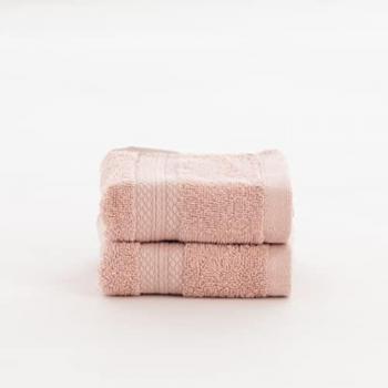 Pack de 2 Toallas Light Pink 100% Algodón Peinado 650 gr