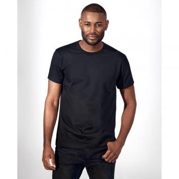 Bread & Boxers Herren Rundhals T-Shirt Schwarz Öko-Baumwolle X-Large
