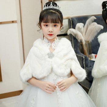 Floral Princess Ivory White Wraps and Shrug with Diamond Detail