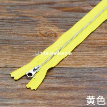 Metal Bright Silver Tooth #3 Zipper Head 20cm