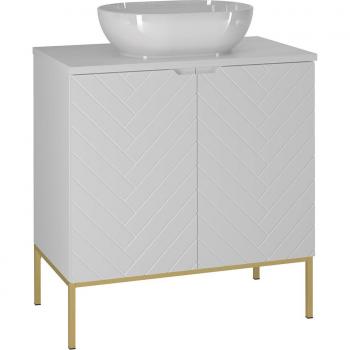 Meuble sous vasque 80cm Daria blanc