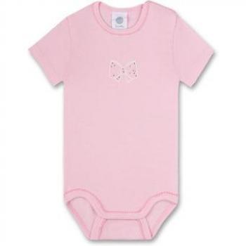 Body Sanetta rosa a maniche corte con fiocchetto